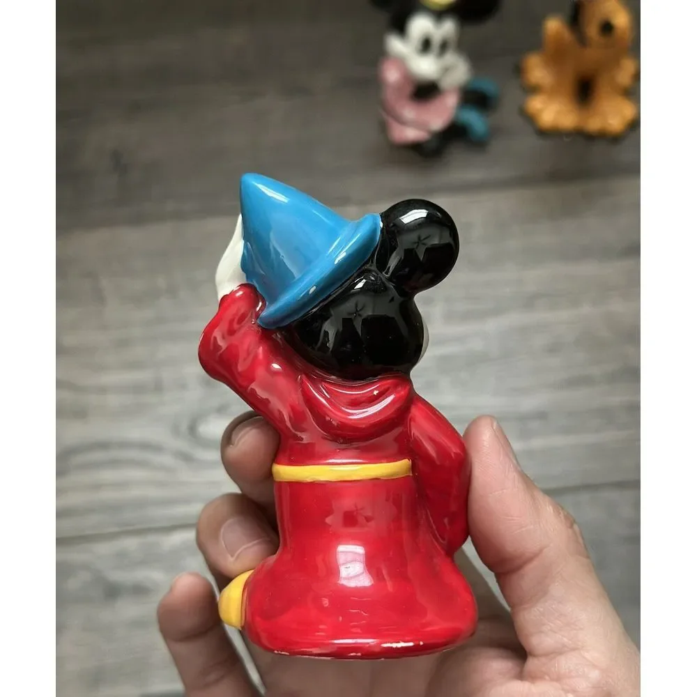 Vintage -‎ Ceramic Fantasia Minnie Mouse Pluto Top Hat Figurine